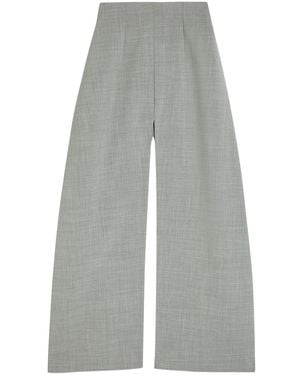 A.W.A.K.E. MODE Trousers-Effect Woven Maxi Skirt - Grey