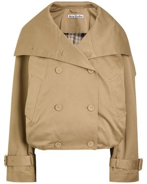 Acne Studios Oriso Double-Breasted Twill Jacket - Natural