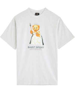 SAINT Mxxxxxx Saint Sport Printed Cotton T-Shirt - White