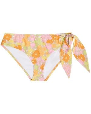 Chloé Floral-Print Bikini Briefs - White