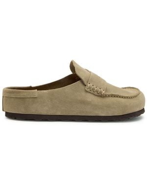 Birkenstock Naples Wrapped Suede Loafers - Brown