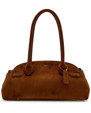 COACH Empire Suede Shoulder Bag - Brown