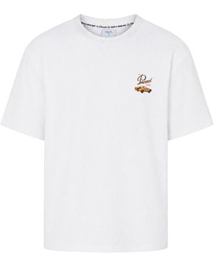 Percival Printed Cotton T-Shirt - White