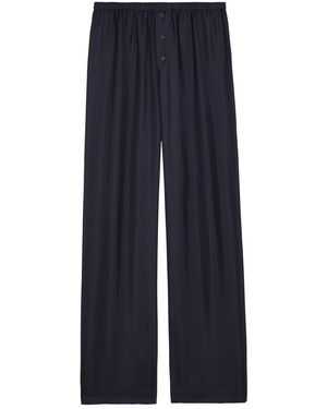 Rohe Relaxed Straight-Leg Silk Pants - Blue
