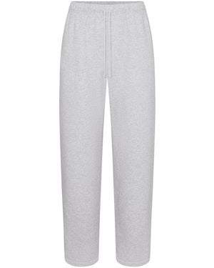 Skims Relaxed Cotton-Blend Joggers - White