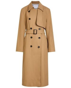 Maria McManus Double-Breasted Cotton Trench Coat - Natural