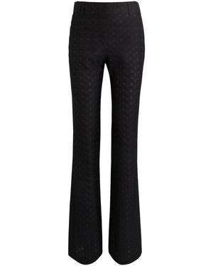 Missoni Flared-Leg Fine-Knit Trousers - Black