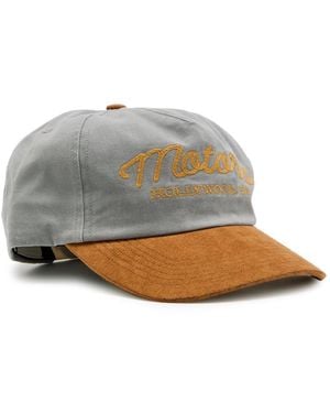 CHERRY LA Motors 5 Panel Embroidered Cotton Cap - Grey