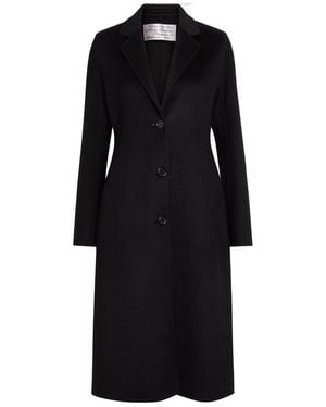 Acne Studios Fitted Wool-Blend Coat - Black
