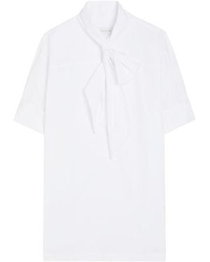 Dries Van Noten Calma Scarf Cotton-Poplin Shirt - White