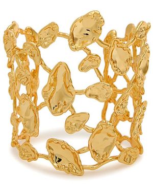 Alexis Brut Sculpted 14Kt-Plated Cuff - Metallic