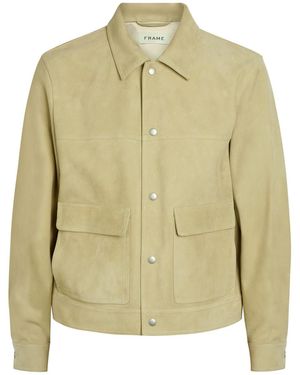 FRAME Suede Jacket - Green