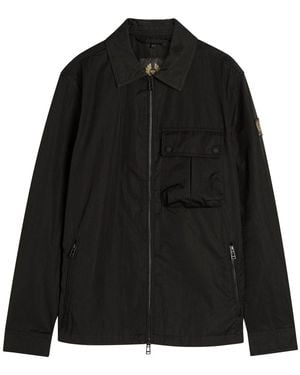 Belstaff Drome Cotton-Blend Overshirt - Black
