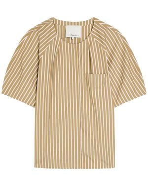 3.1 Phillip Lim Striped Cotton-Poplin Shirt - Natural