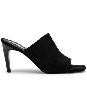 TOTEME 85 Suede Mules - Black