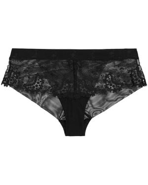 Simone Perele Wish Tulle Briefs - Black