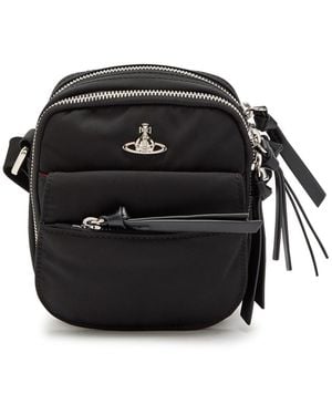Vivienne Westwood Eton Woven Cross-Body Bag - Black