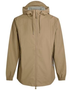 Rains Storm Breaker Hooded Waterproof Jacket - Natural