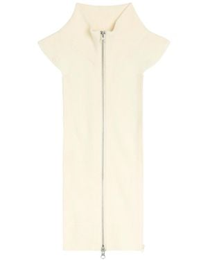 Veronica Beard Uptown Dickey Wool And Cashmere-Blend Jacket Insert - White