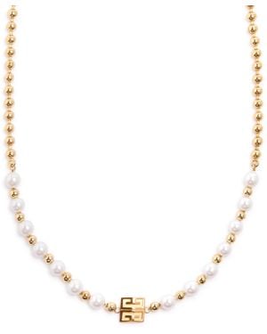 Givenchy 4G Faux Pearl-Embellished Necklace - Natural