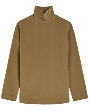 Nanushka Sitara Paper-Jersey Top - Natural