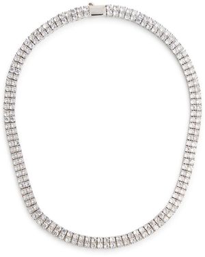 Anisa Sojka The Juliet Crystal-Embellished Tennis Necklace - White