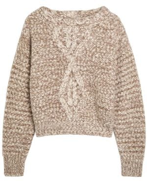 Isabel Marant Dorota Cable-Knit Jumper - Natural