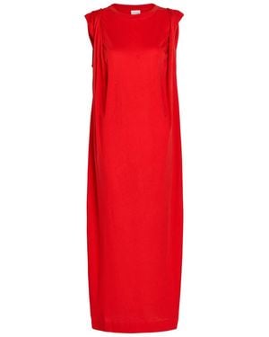 Dries Van Noten Hutty Gathered Cotton Midi Dress