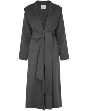 AEXAE Wool-blend Wrap Coat - Grey