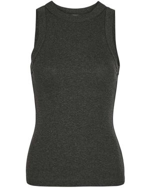 Agolde Leigh Stretch-Knit Tank Top - Green