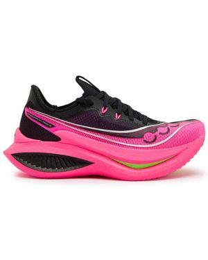 Saucony Endorphin Pro 5 Paneled Mesh Sneakers - Pink