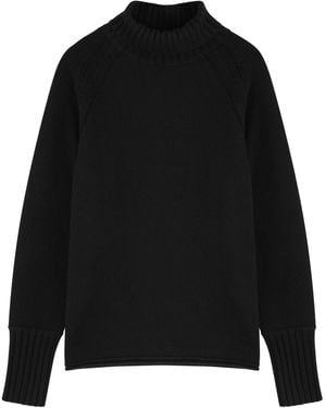 Dorothee Schumacher Bold Volumes Roll-Neck Wool-Blend Jumper - Black