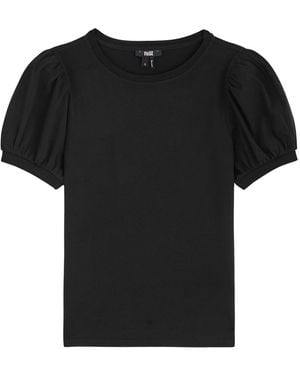 PAIGE Matcha Cotton T-Shirt - Black