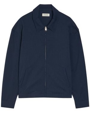 FRAME Seersucker Jacket - Blue