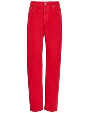 Versace Straight-Leg Jeans - Red