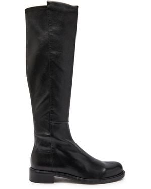 Stuart Weitzman 5050 Gisele Leather Knee-High Boots - Black