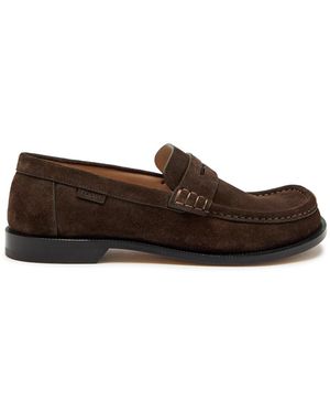 Loewe Camp Suede Loafers - Brown