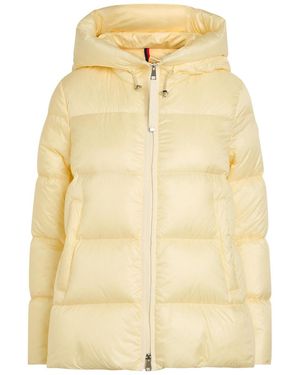 Moncler Serrites Hooded Padded Nylon Jacket - Natural