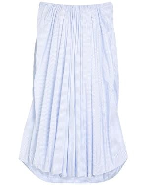 Jacquemus La Robe Lavande Striped Poplin Midi Dress - White