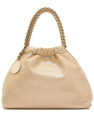 Stella McCartney Falabella Drawstring Faux Leather Cross-Body Bag - Natural