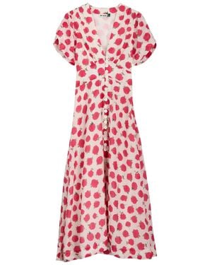 RIXO London Novara Floral-Printed Cotton-Blend Maxi Dress - White