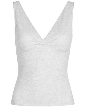 Tala Dayflex V-Neck Stretch-Jersey Vest - White
