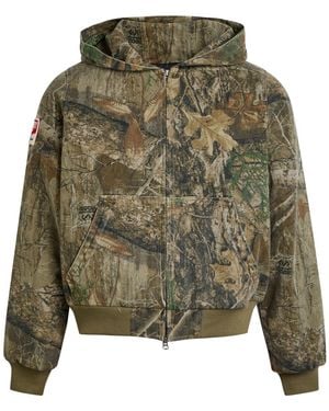CHERRY LA Camouflage Hooded Canvas Jacket - Green