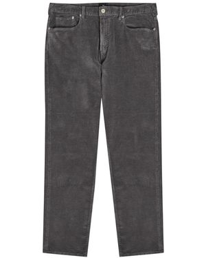 Paul Smith Tapered-Leg Corduroy Trousers - Grey