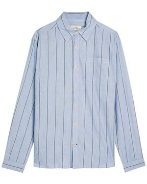 Oliver Spencer New York Special Striped Cotton Shirt - Blue