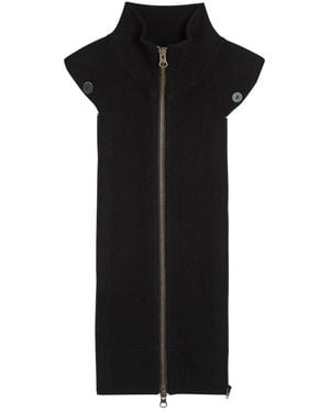 Veronica Beard Uptown Dickey Wool And Cashmere-Blend Jacket Insert - Black