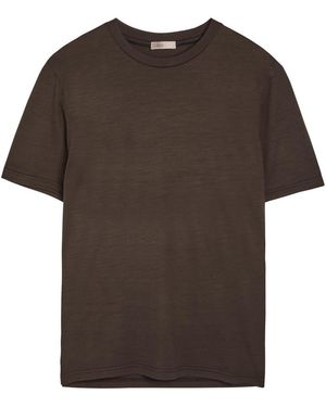 Herno Wool-Jersey T-Shirt - Brown