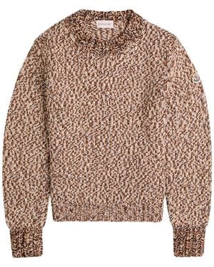 Moncler Chunky Knit Wool Jumper - Brown