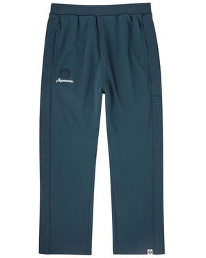 Aape Logo-Jacquard Jersey Track Trousers - Blue