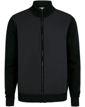 Raith Paco Hybrid Paneled Knit Jacket - Black